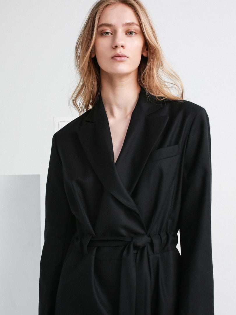 franklin blazer black dress | unlabel