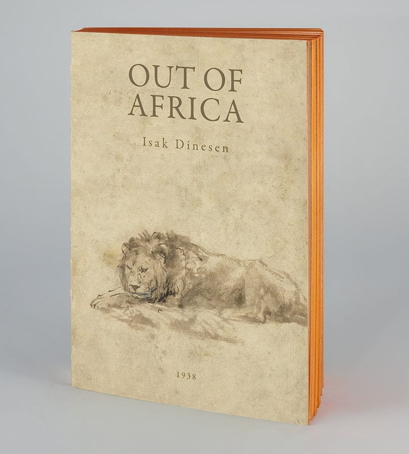 užrašų knyga out of afrika
