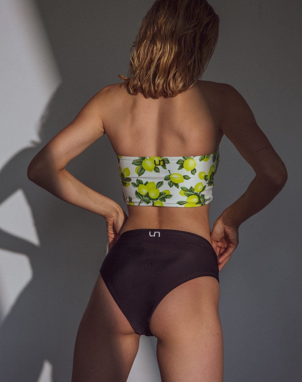 band bikini top ortensia lemon print 2