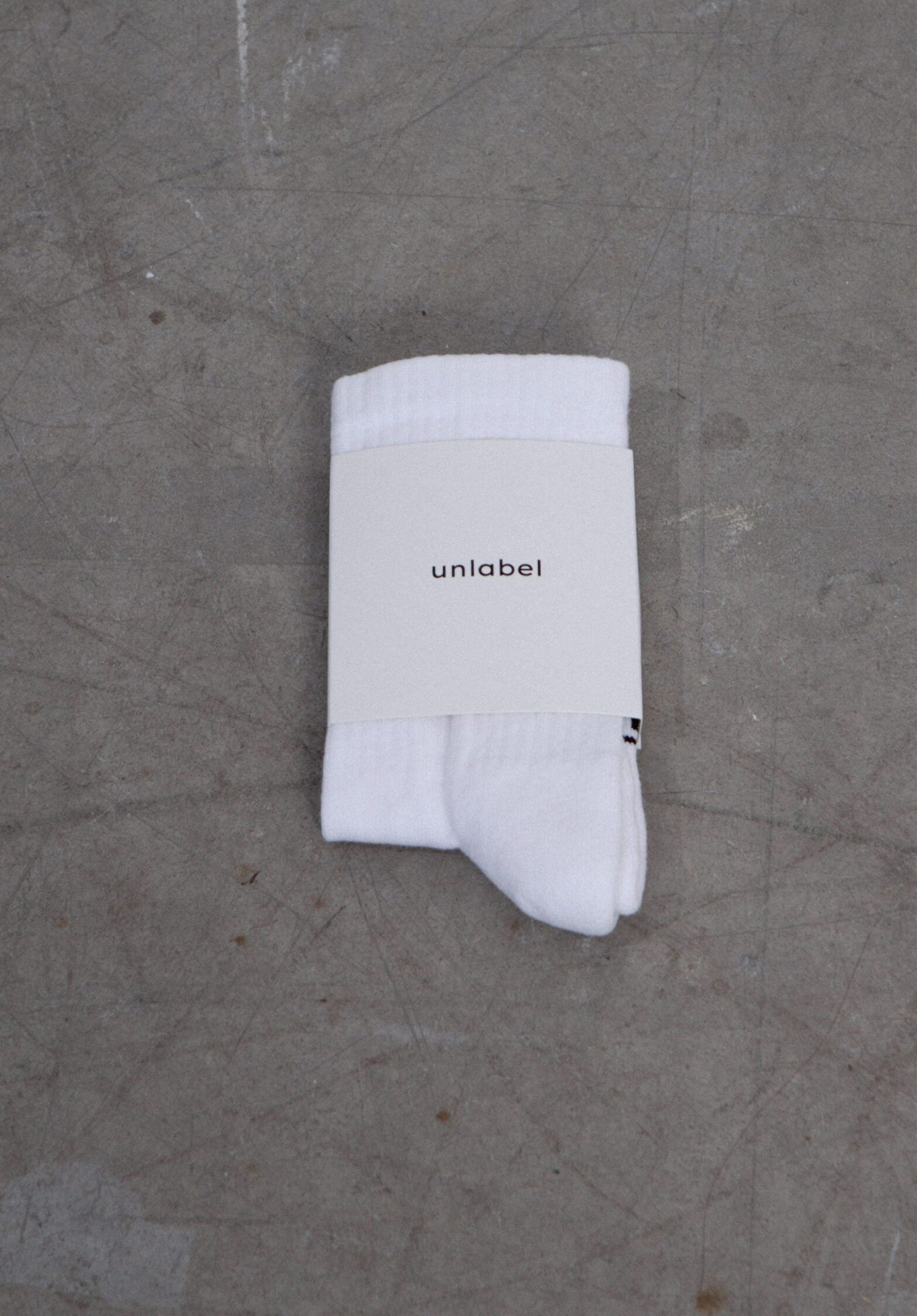 baltos unlabel kojinės | unlabel fw' 22/23