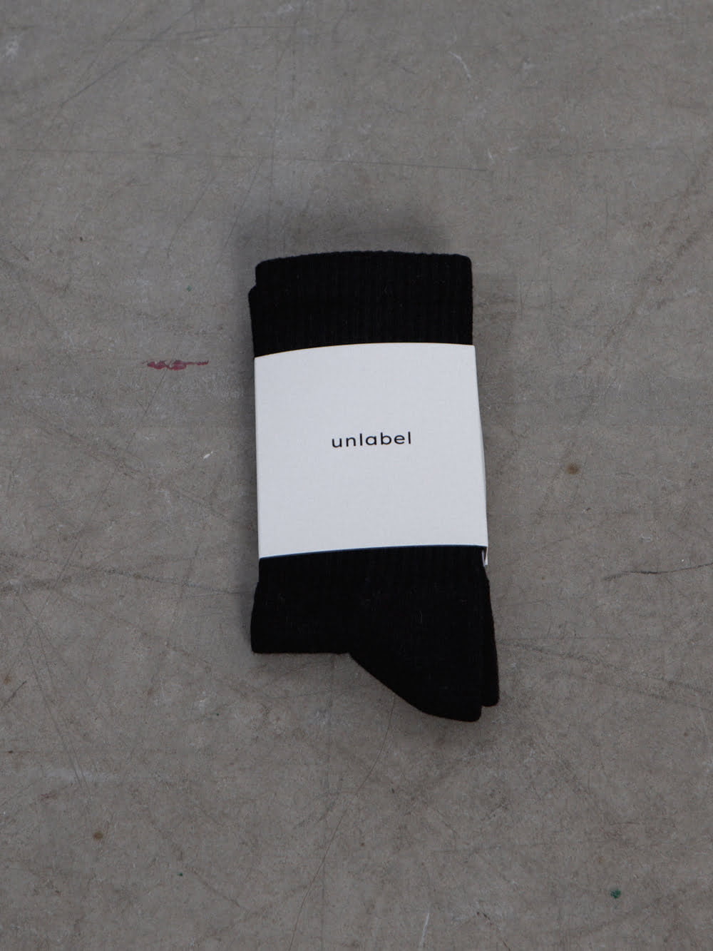 juodos unlabel kojinės su logotipu