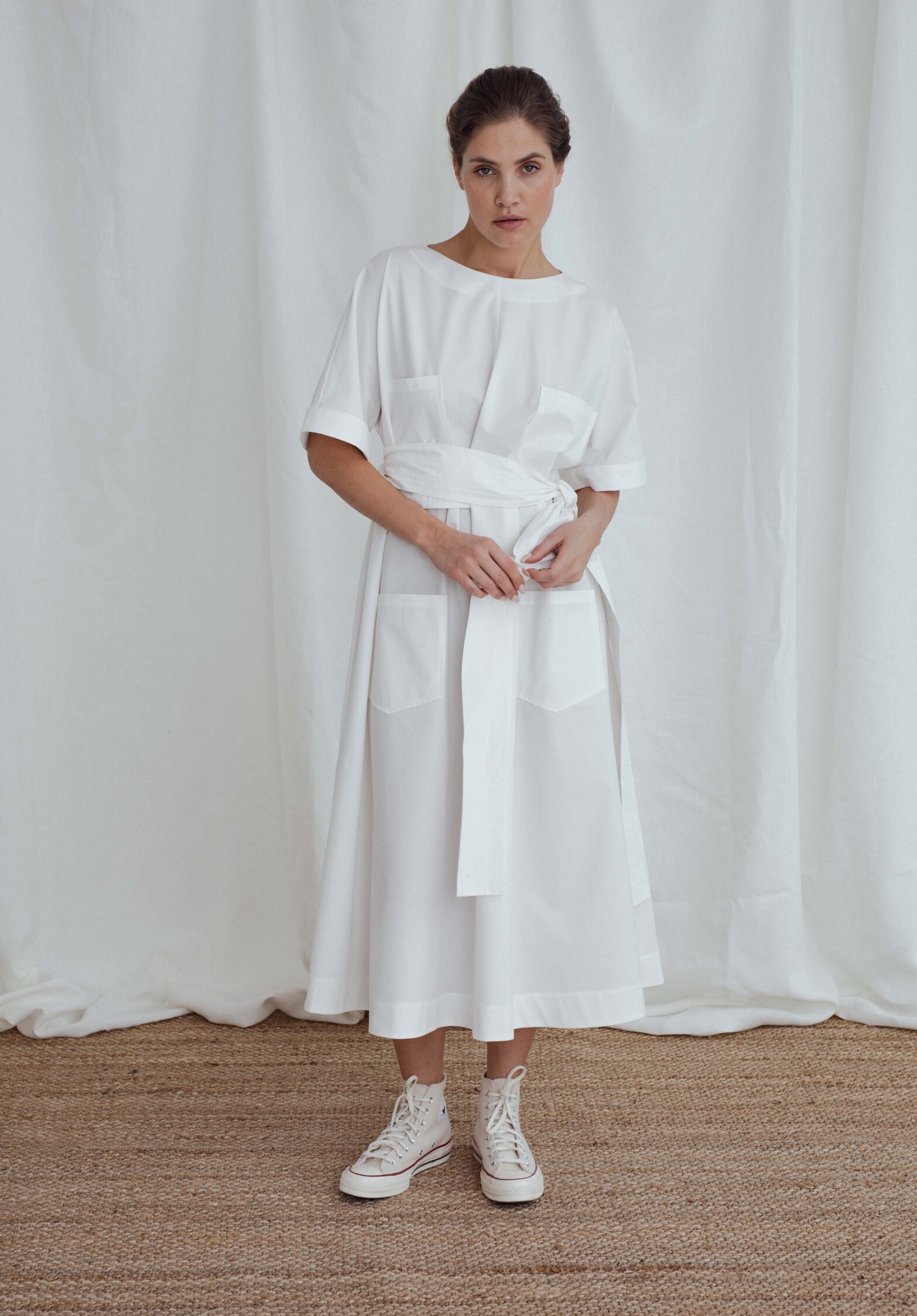 white relax dress | unlabel ss23