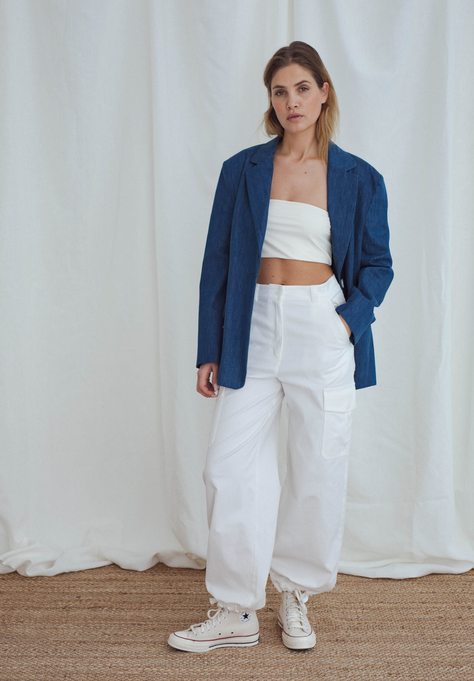 striking pants, offwhite - unlabel ss23