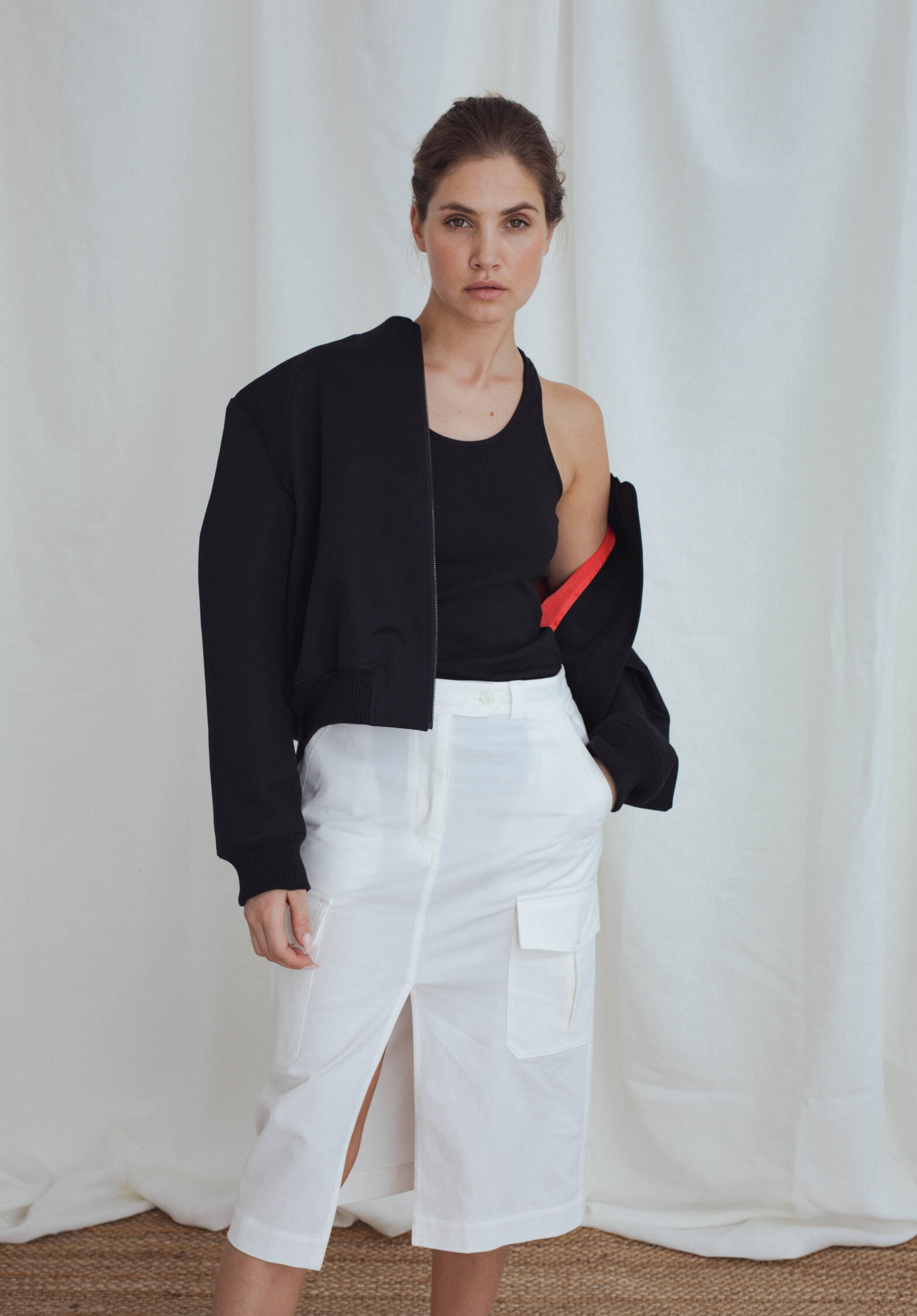 sublime skirt, offwhite - unlabel ss23