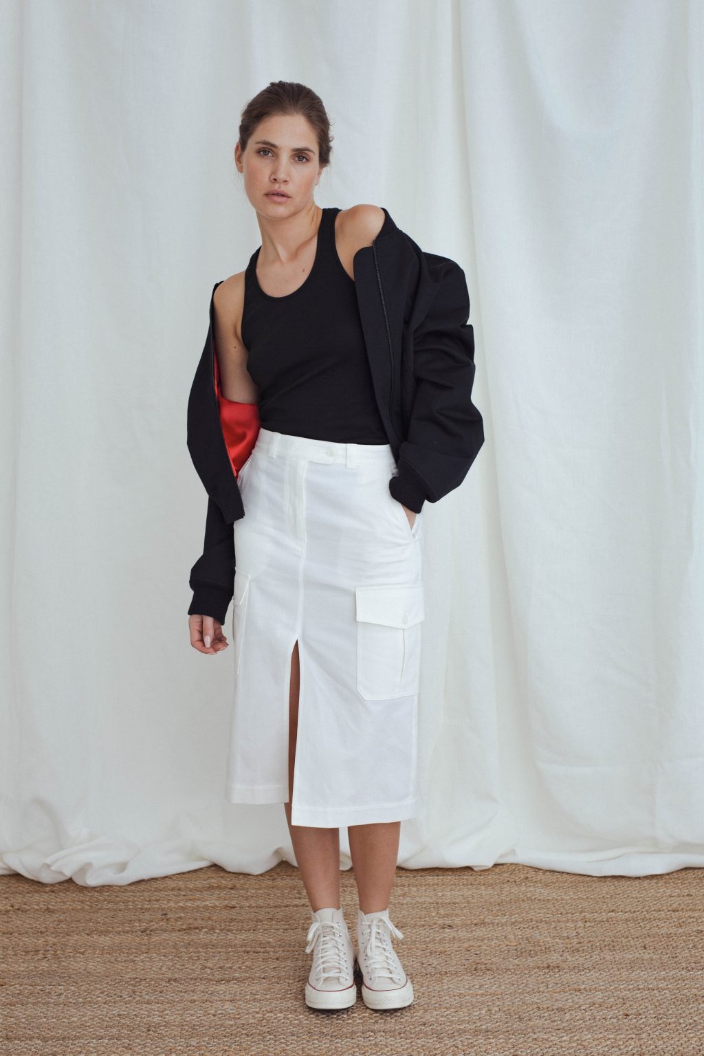 sublime skirt, offwhite - unlabel ss23