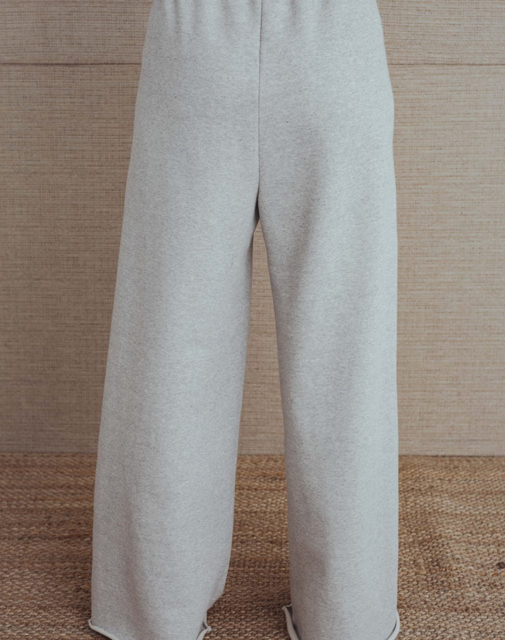 yula pants, light grey melange | unlabel ss23