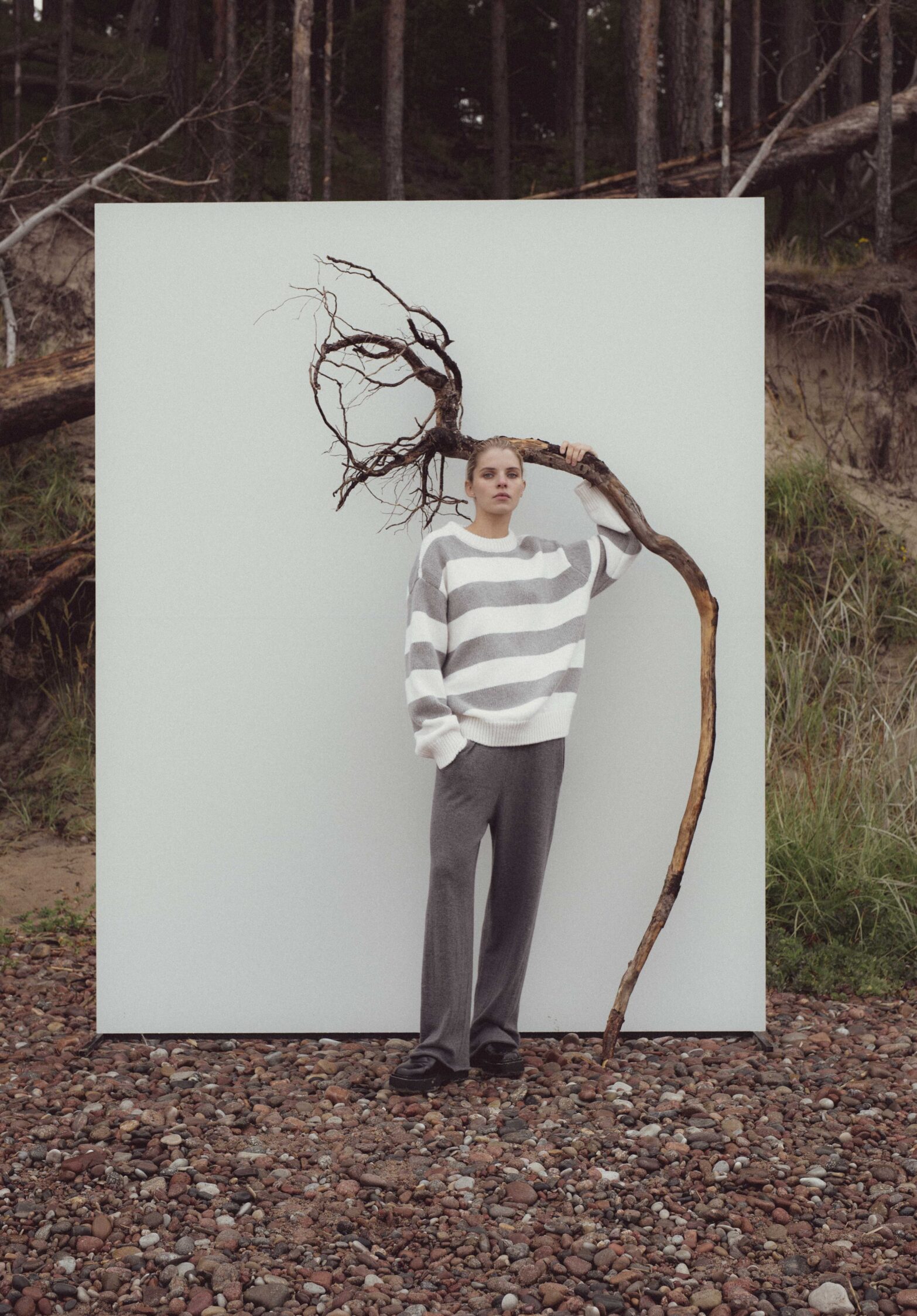 coal sweater striped | unlabel fw 23/24
