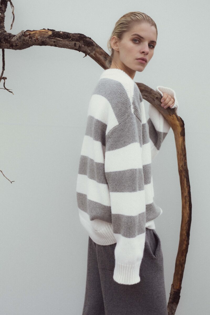 coal sweater striped | unlabel fw 23/24