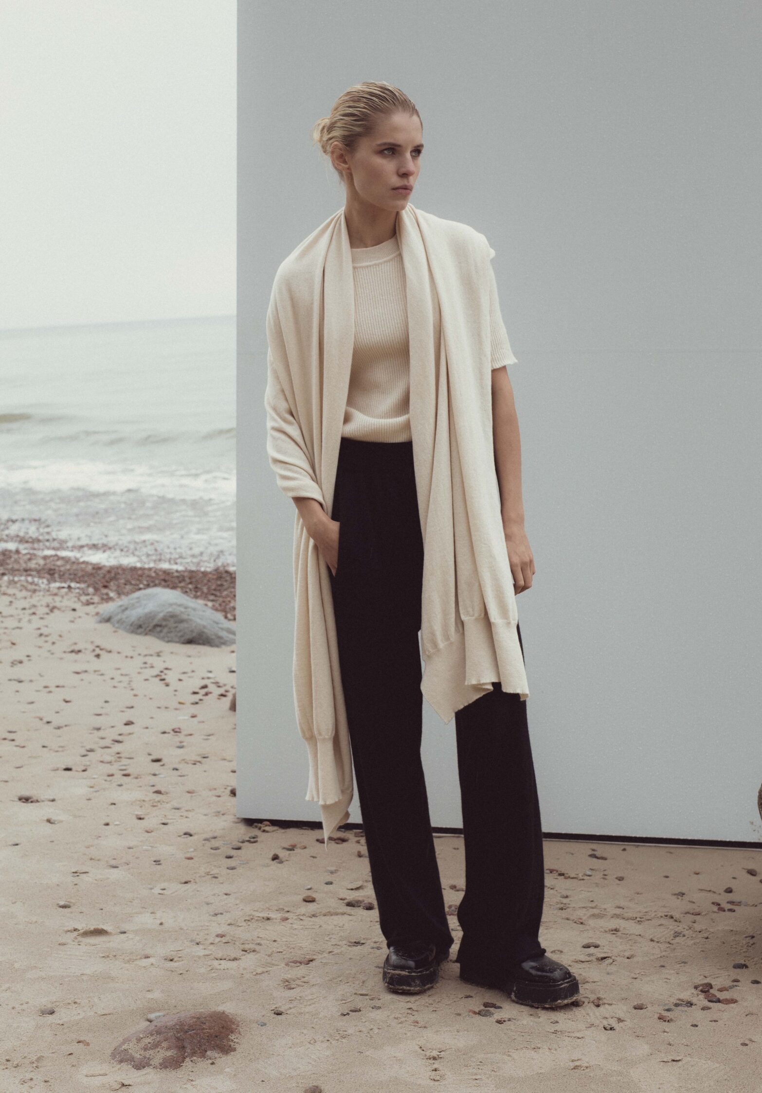 love scarf, cream | unlabel fw 23/24