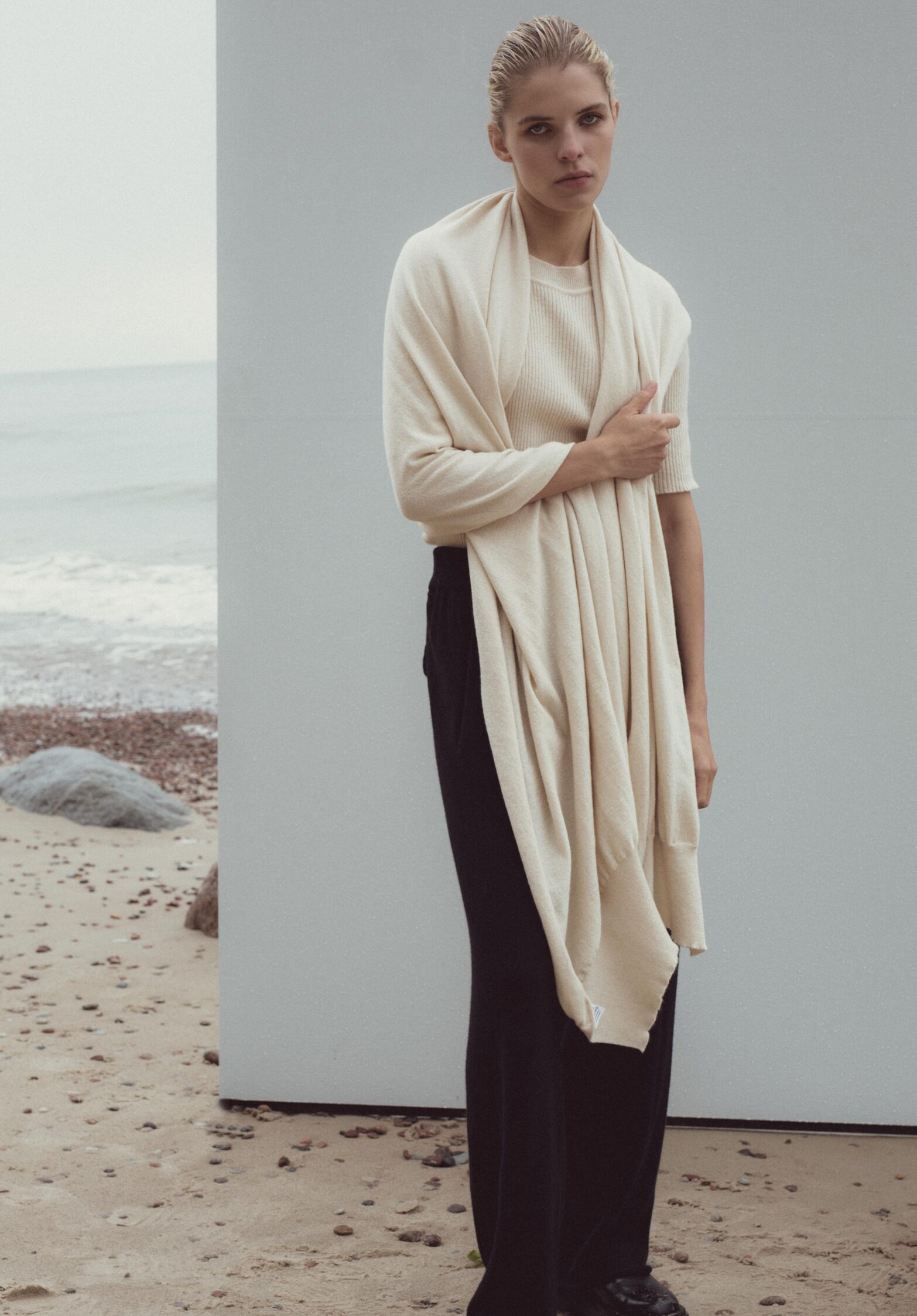 love scarf, cream | unlabel fw 23/24