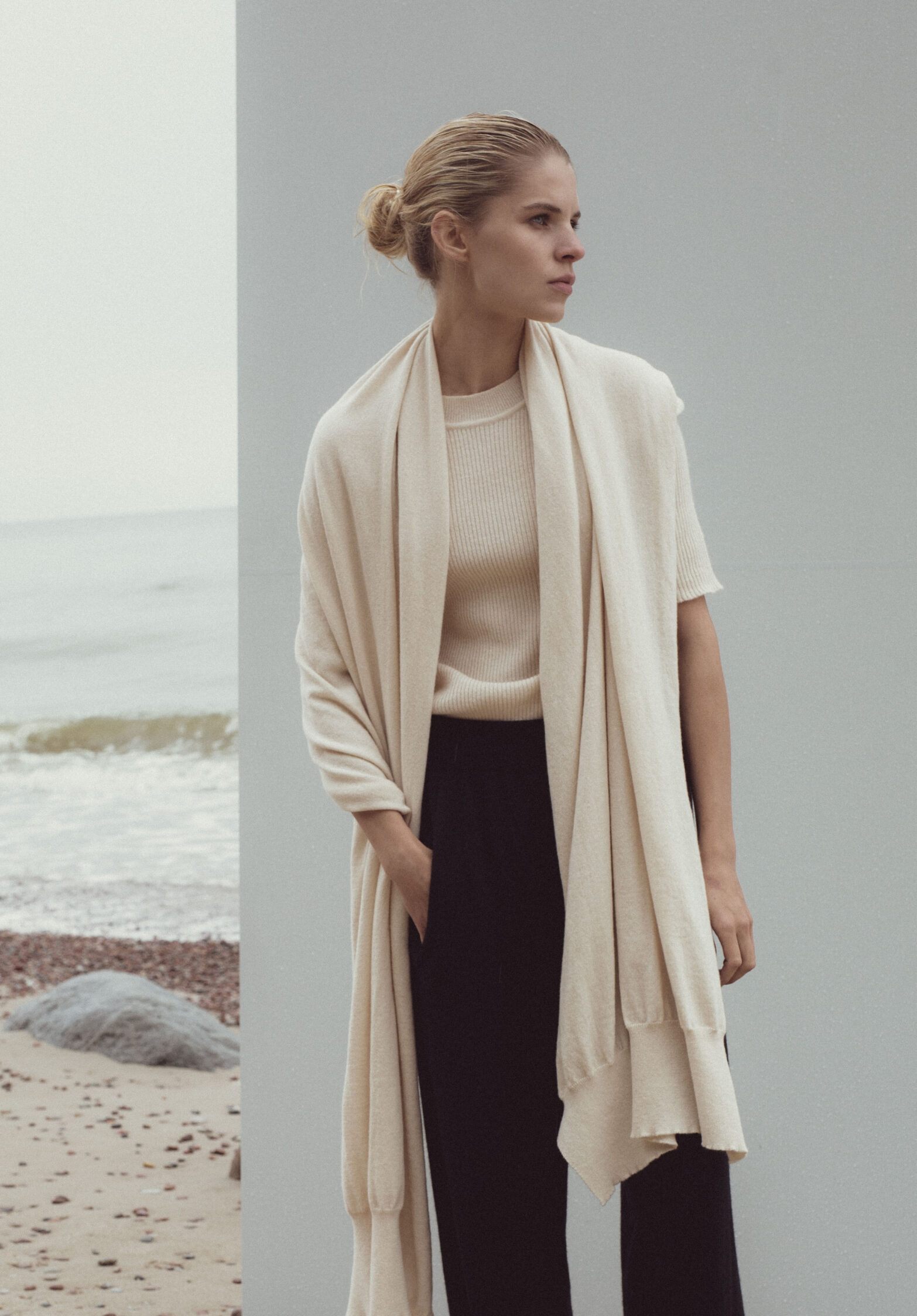 love scarf, cream | unlabel fw 23/24