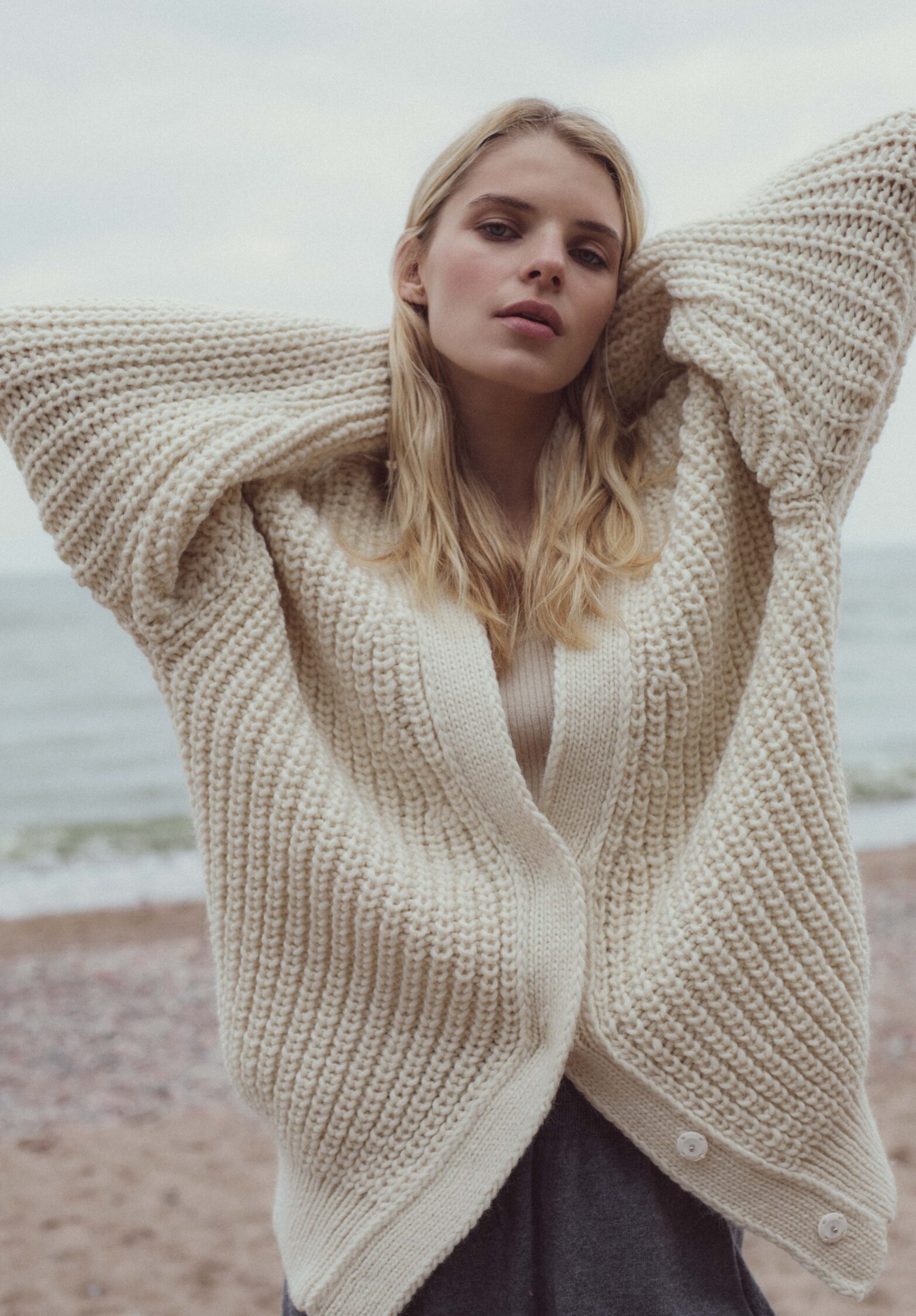 lucida cardigan cream | unlabel fw 23/24