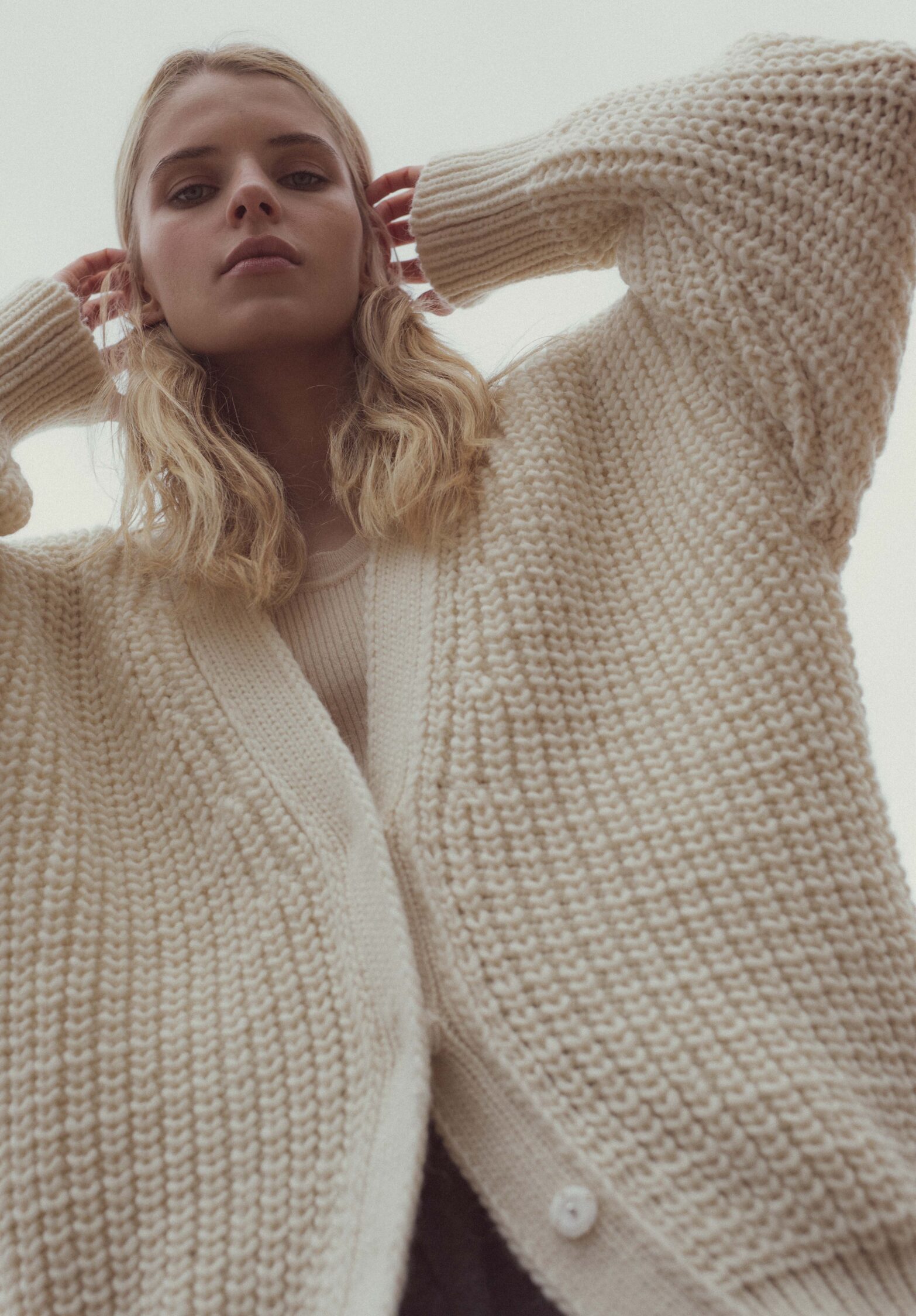 lucida cardigan cream | unlabel fw 23/24