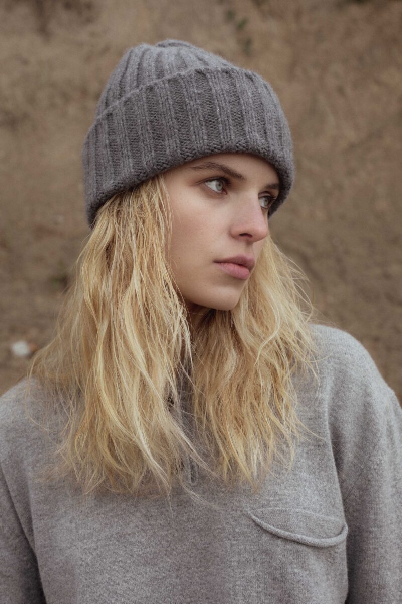medina hat, mid grey melange | unlabel fw 23 24