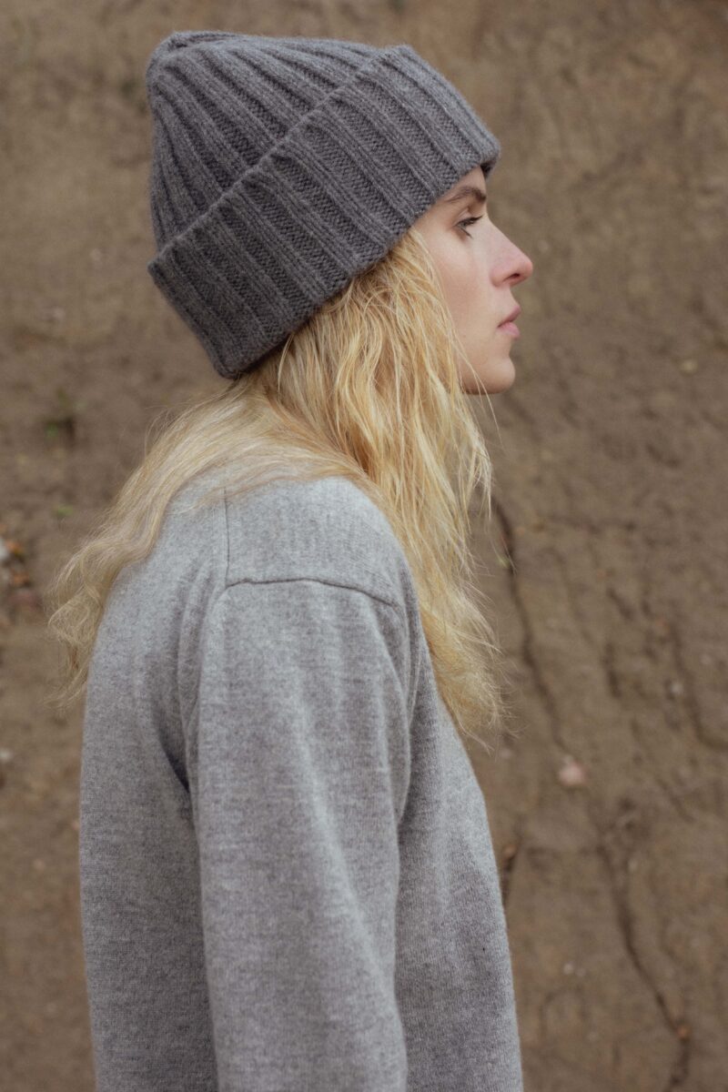 medina hat, mid grey melange | unlabel fw 23/24