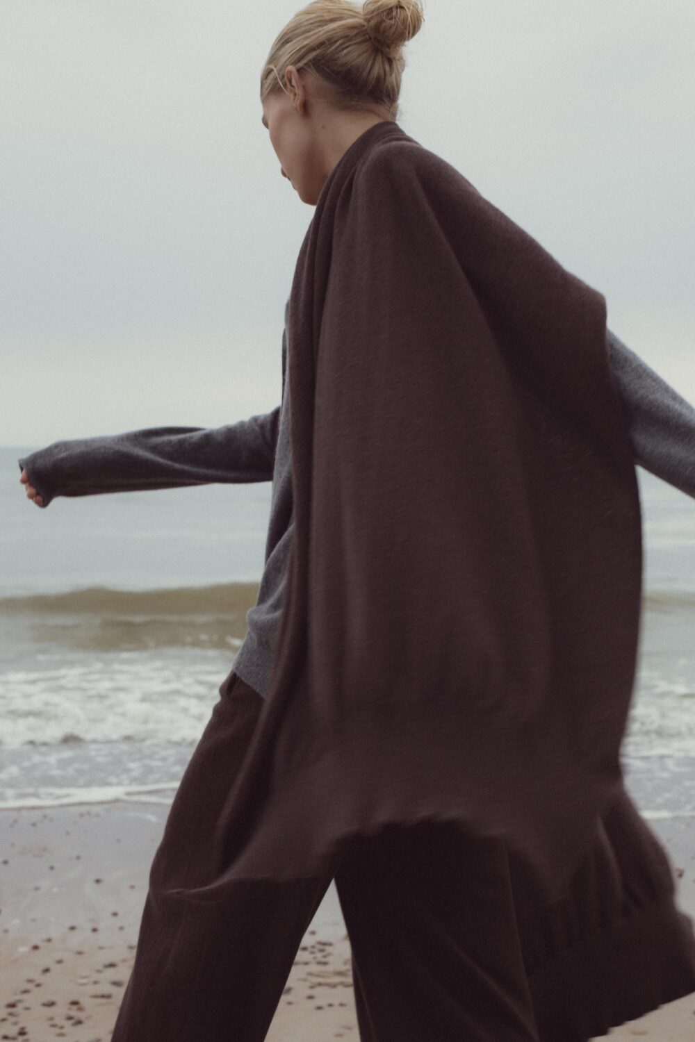 mistify scarf black | unlabel fw 23 24