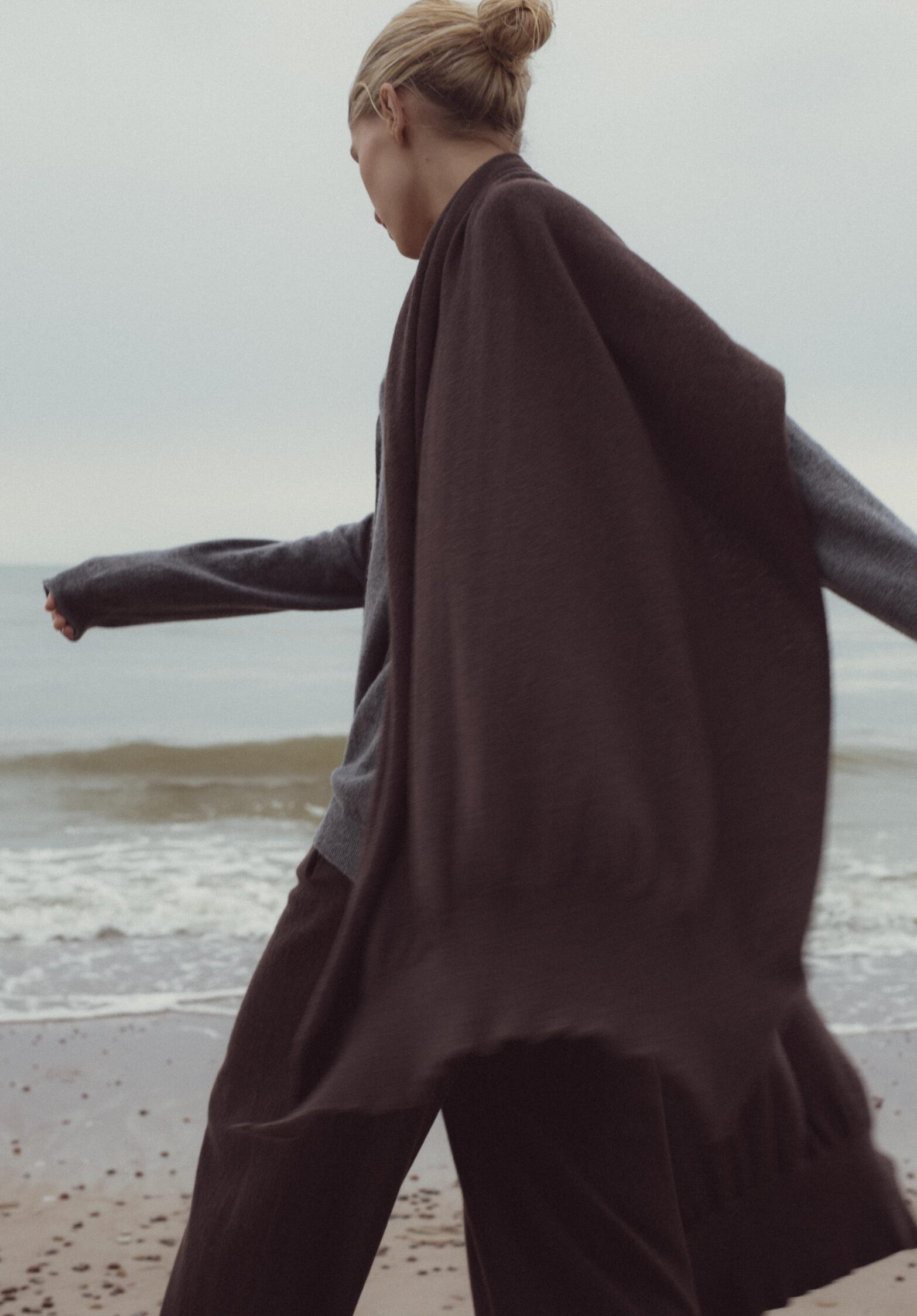 mistify scarf black | unlabel fw 23 24