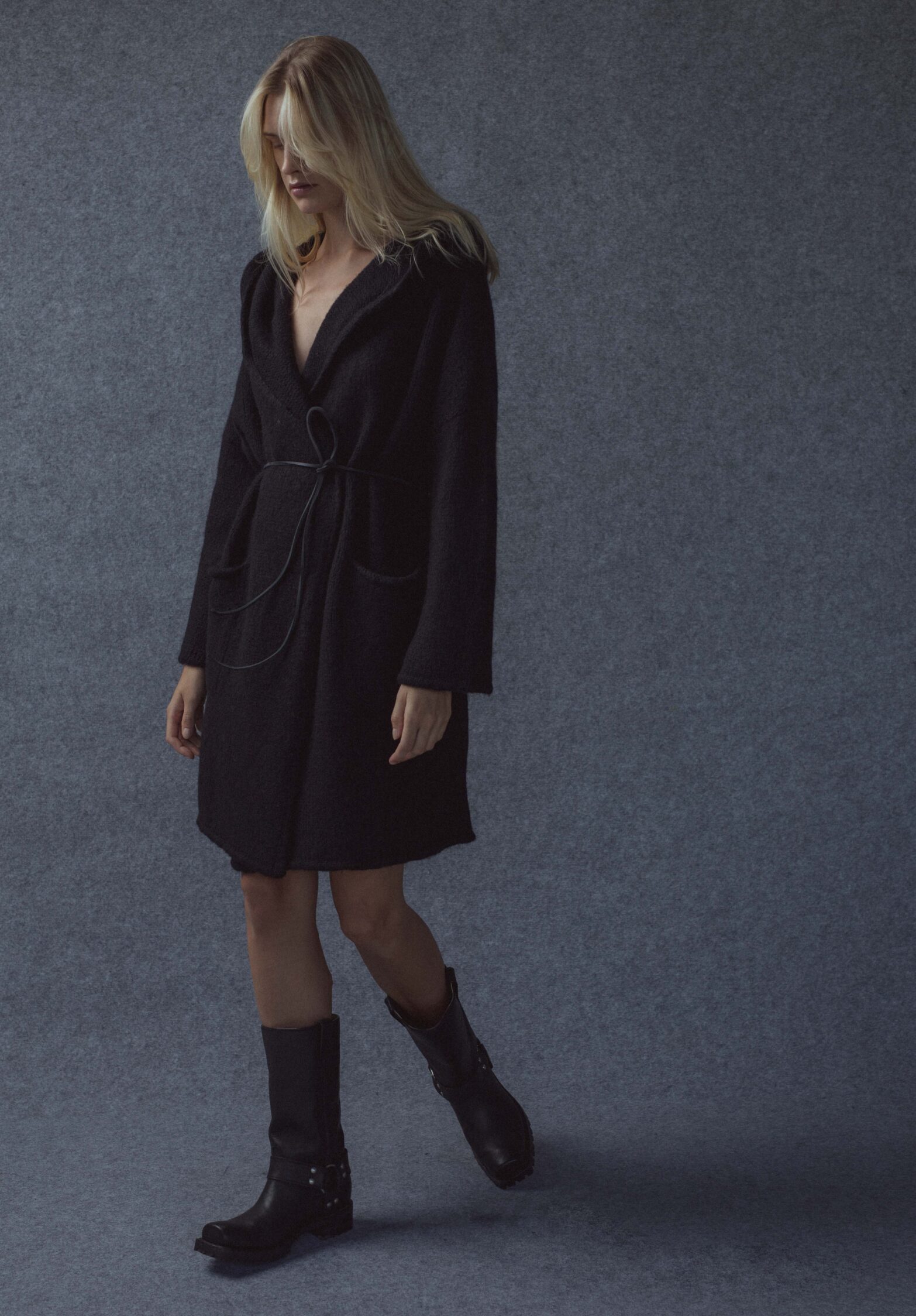 varuna hooded cardigan  | unlabel