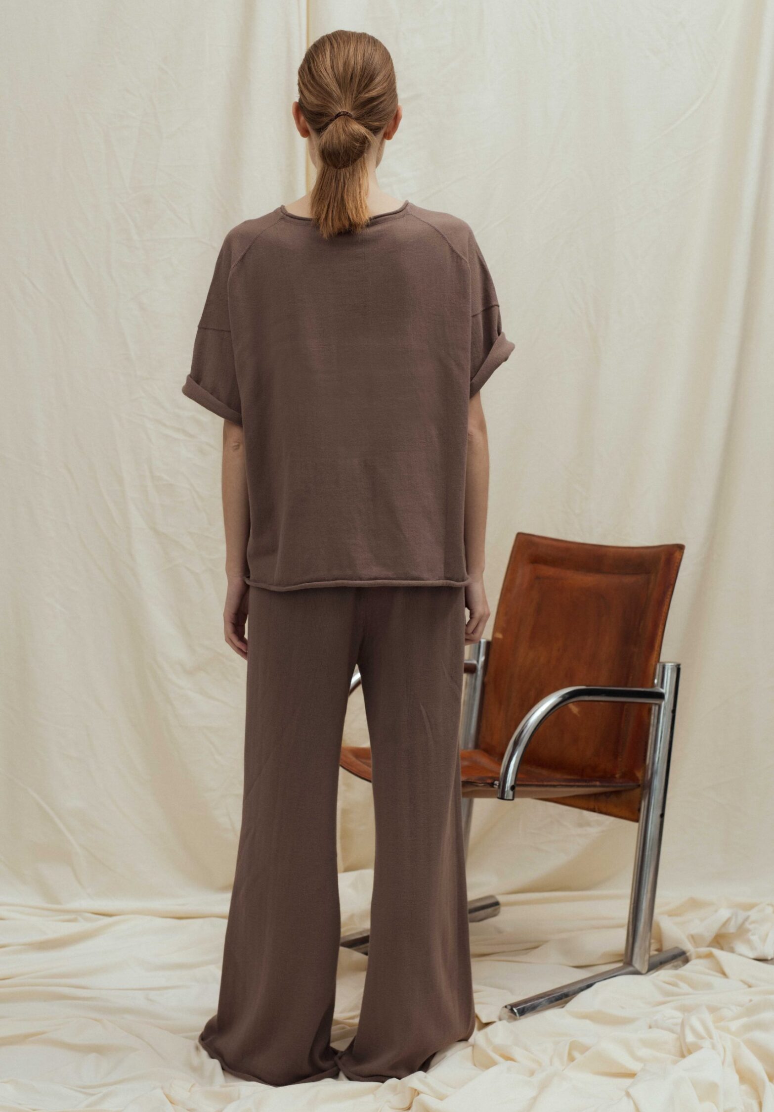 Elvin short sleeve knitted sweater  | unlabel