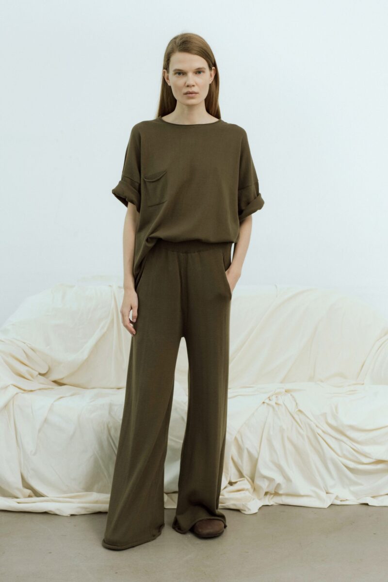Ewen short sleeve knitted sweater