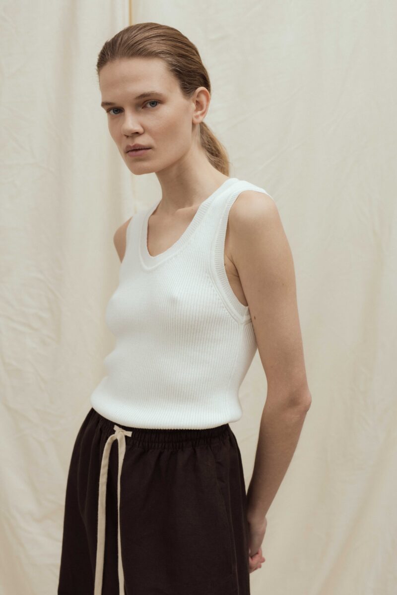 Fiacre knitted sleeveless top