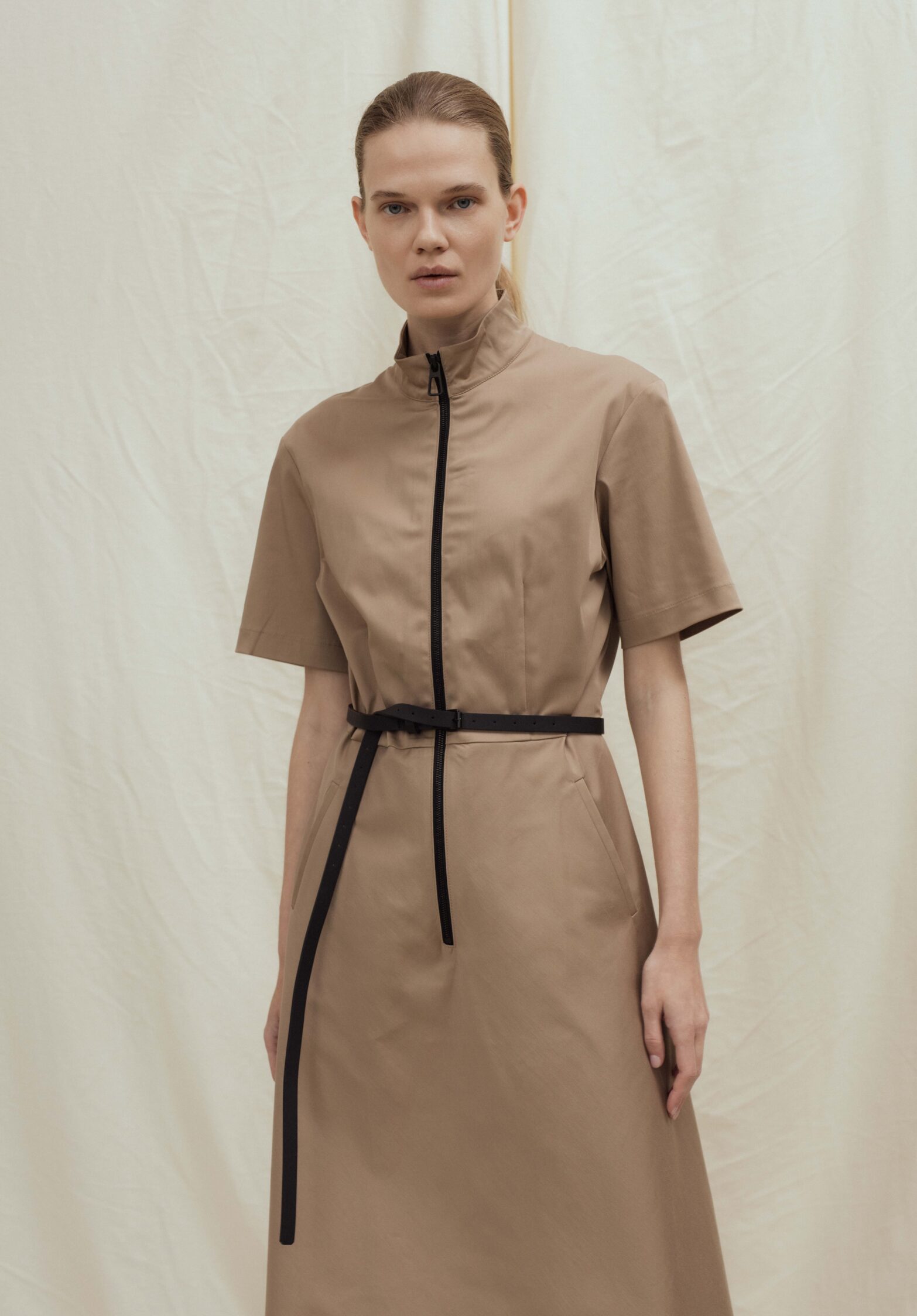 Kegan front zip dress  | unlabel