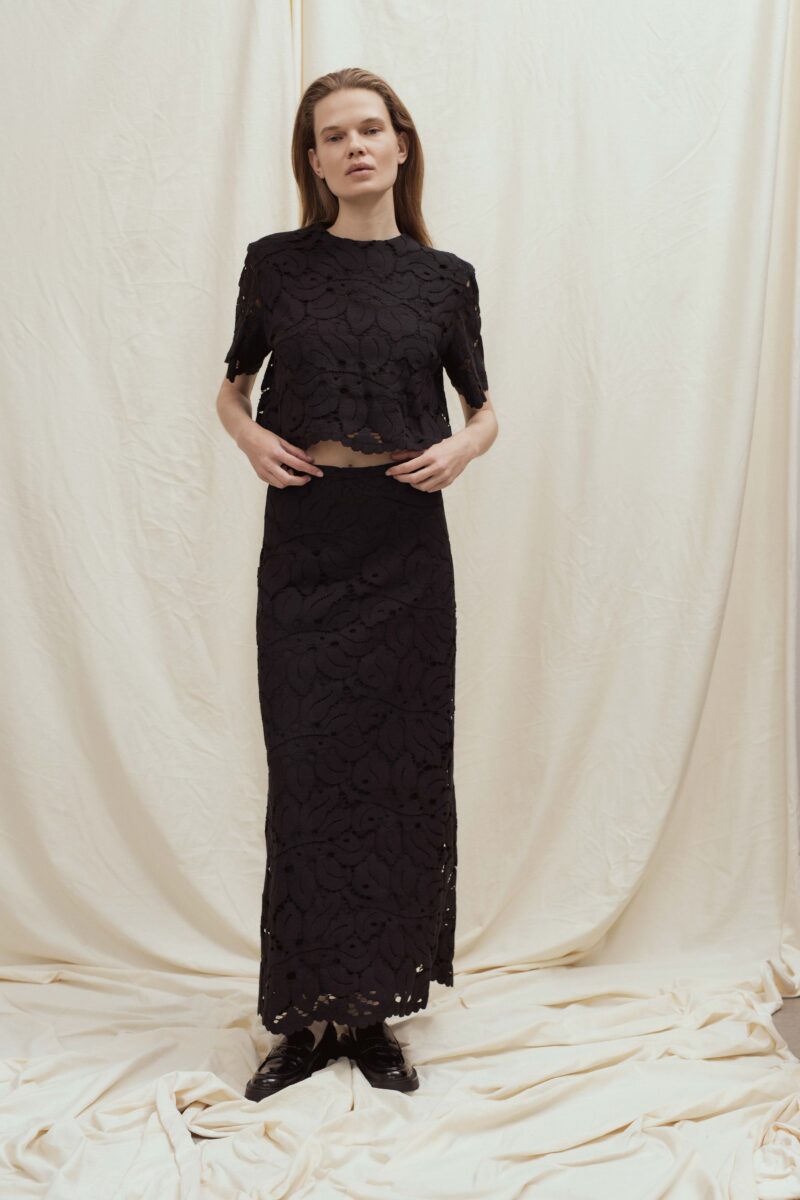 Tavion fish tail maxi skirt