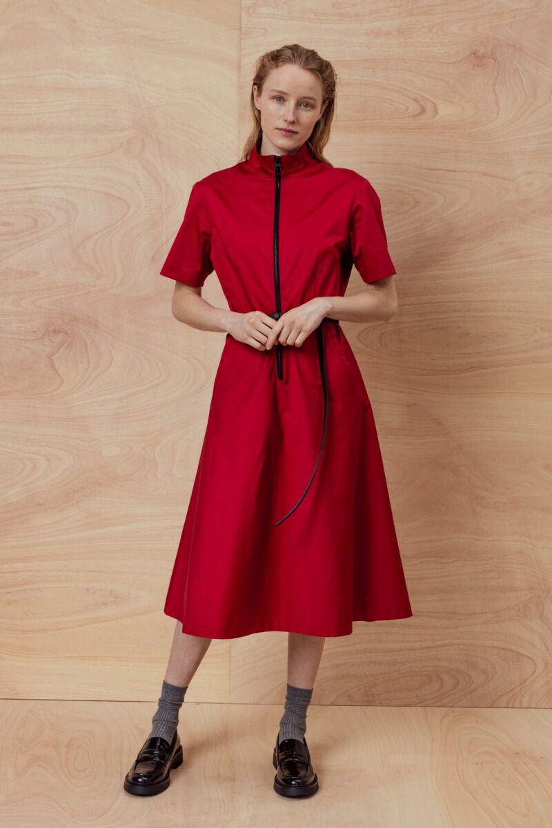 keavy front zip dress