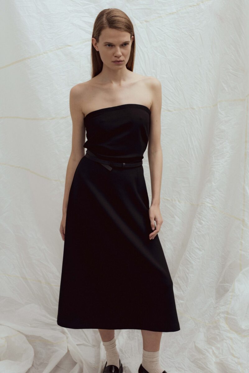 Nikolastrapless dress  | unlabel