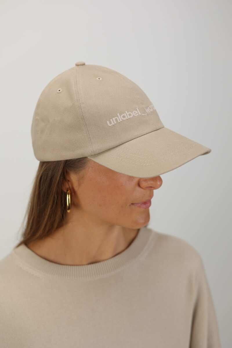 unlabel cap Sandoff white  | unlabel