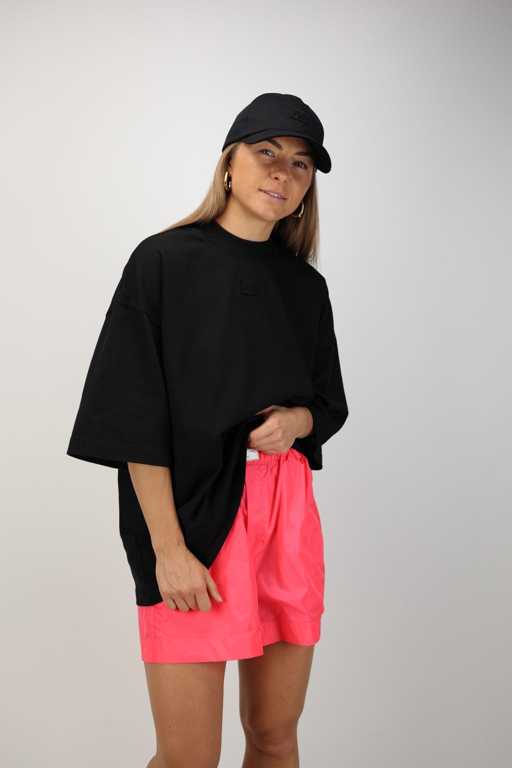 unlabel cap black black  | unlabel