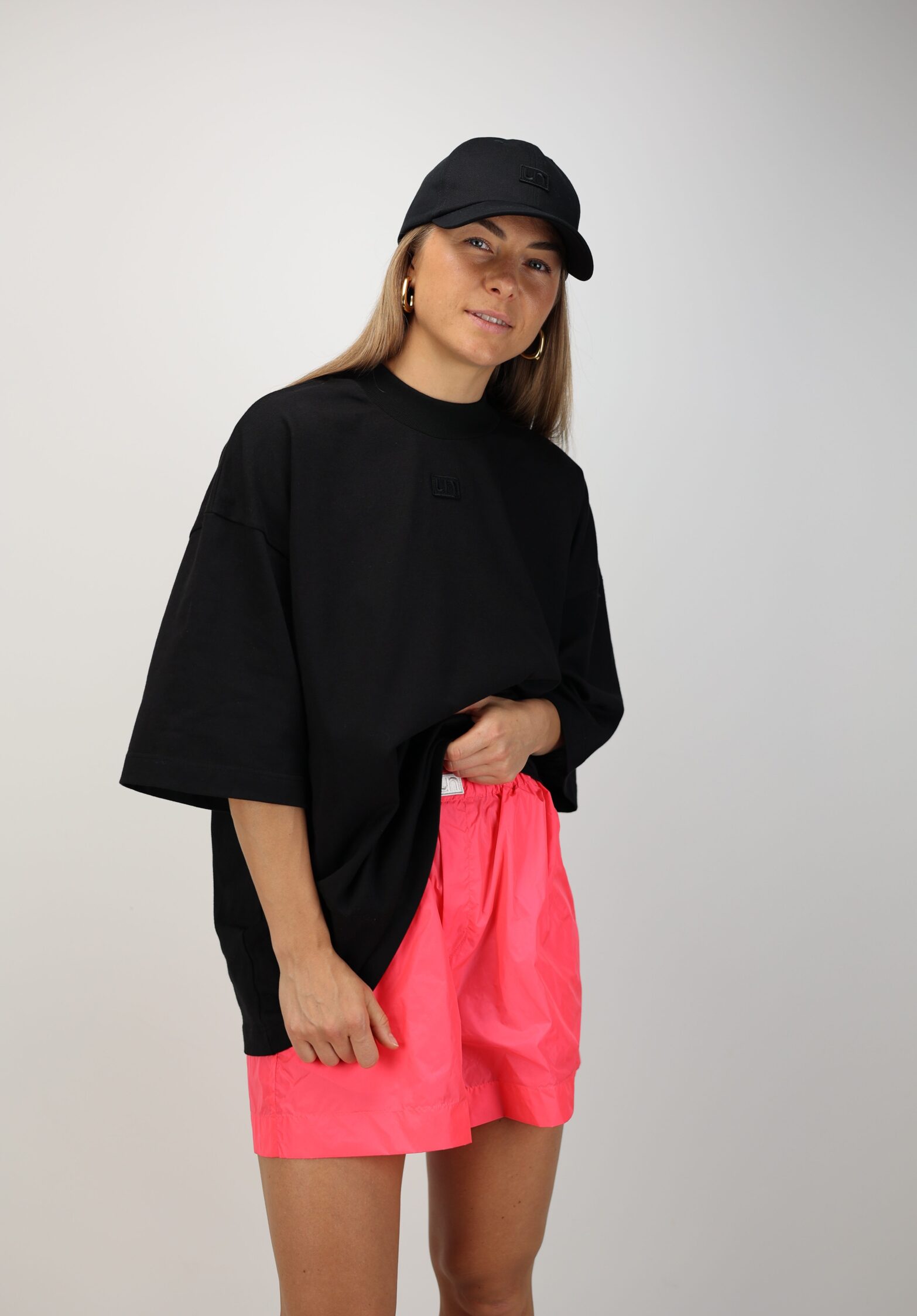 unlabel cap black black  | unlabel