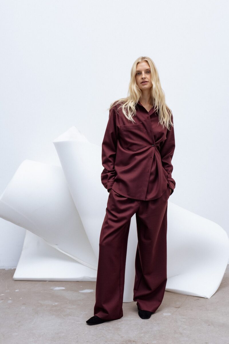 Arch elastic waist pants