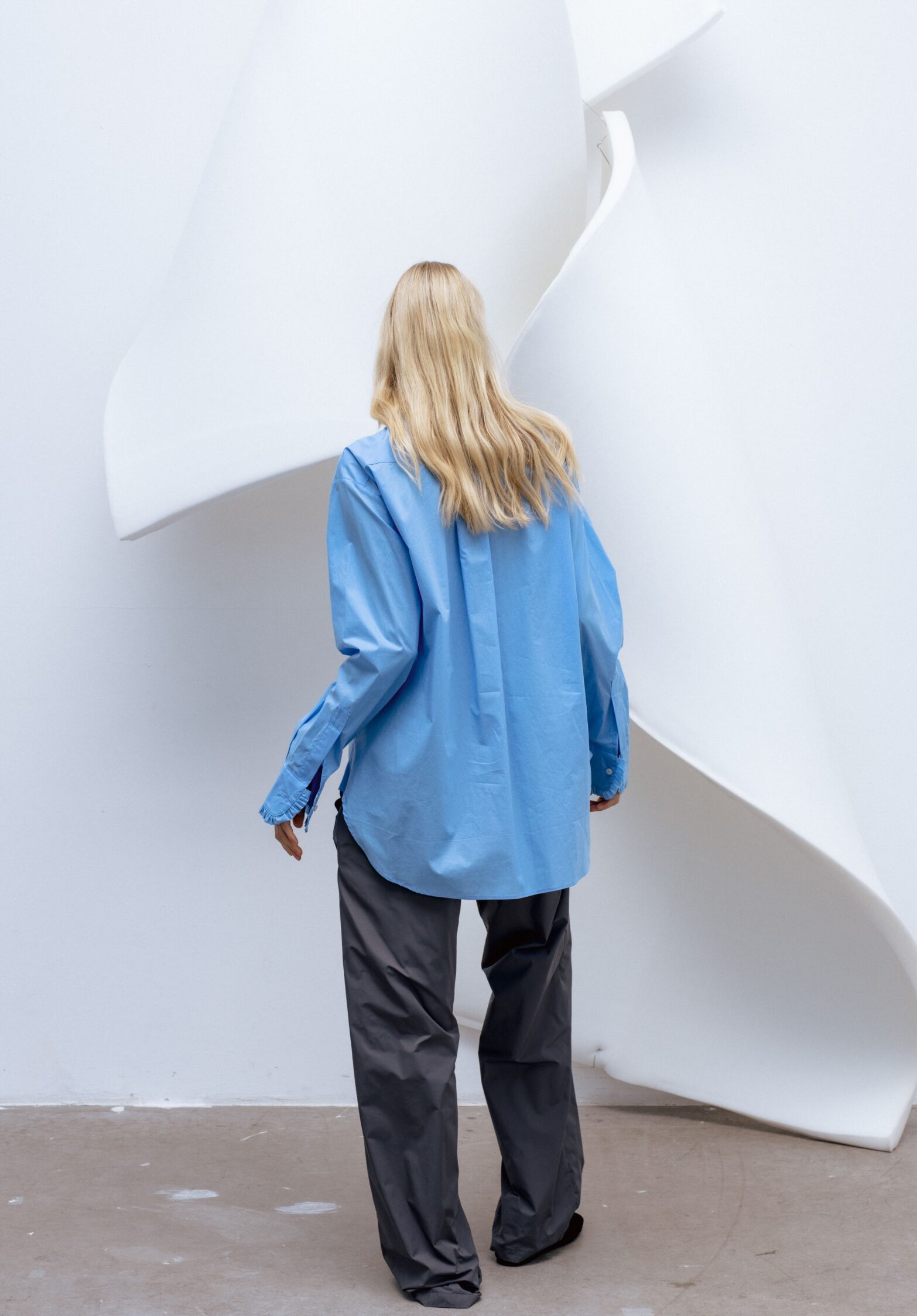 Crisp ruffled shirt  | unlabel