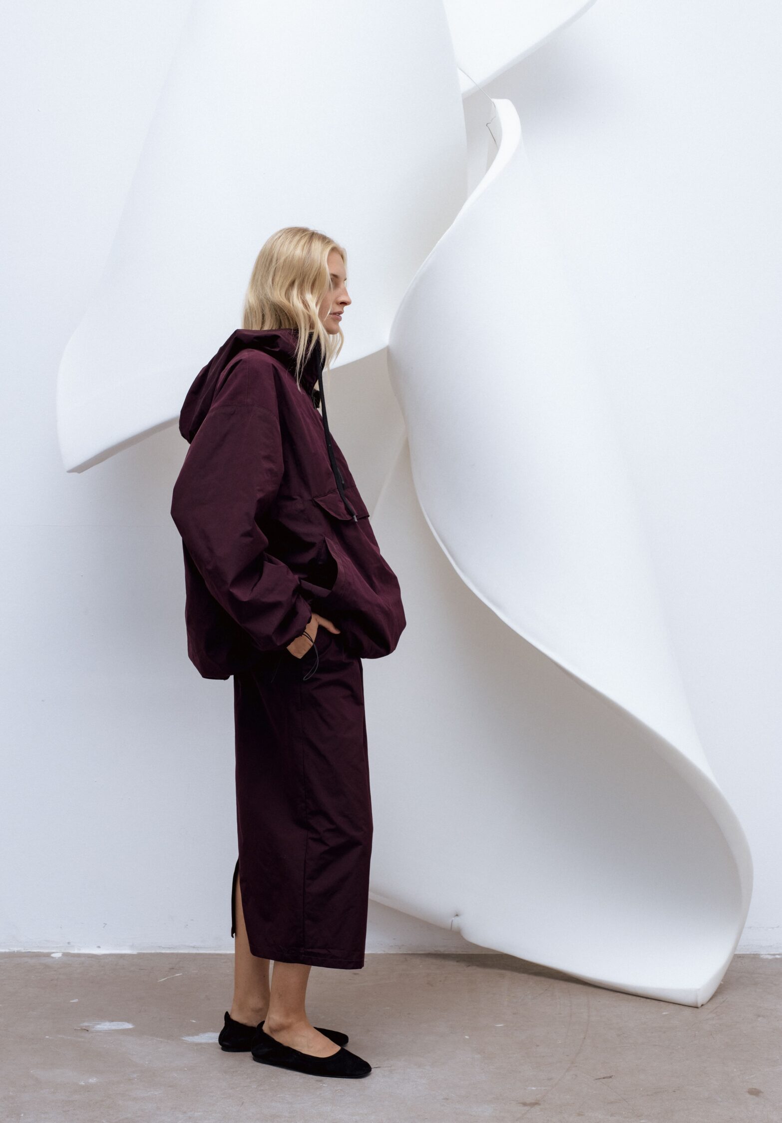 Fuzz pencil skirt  | unlabel