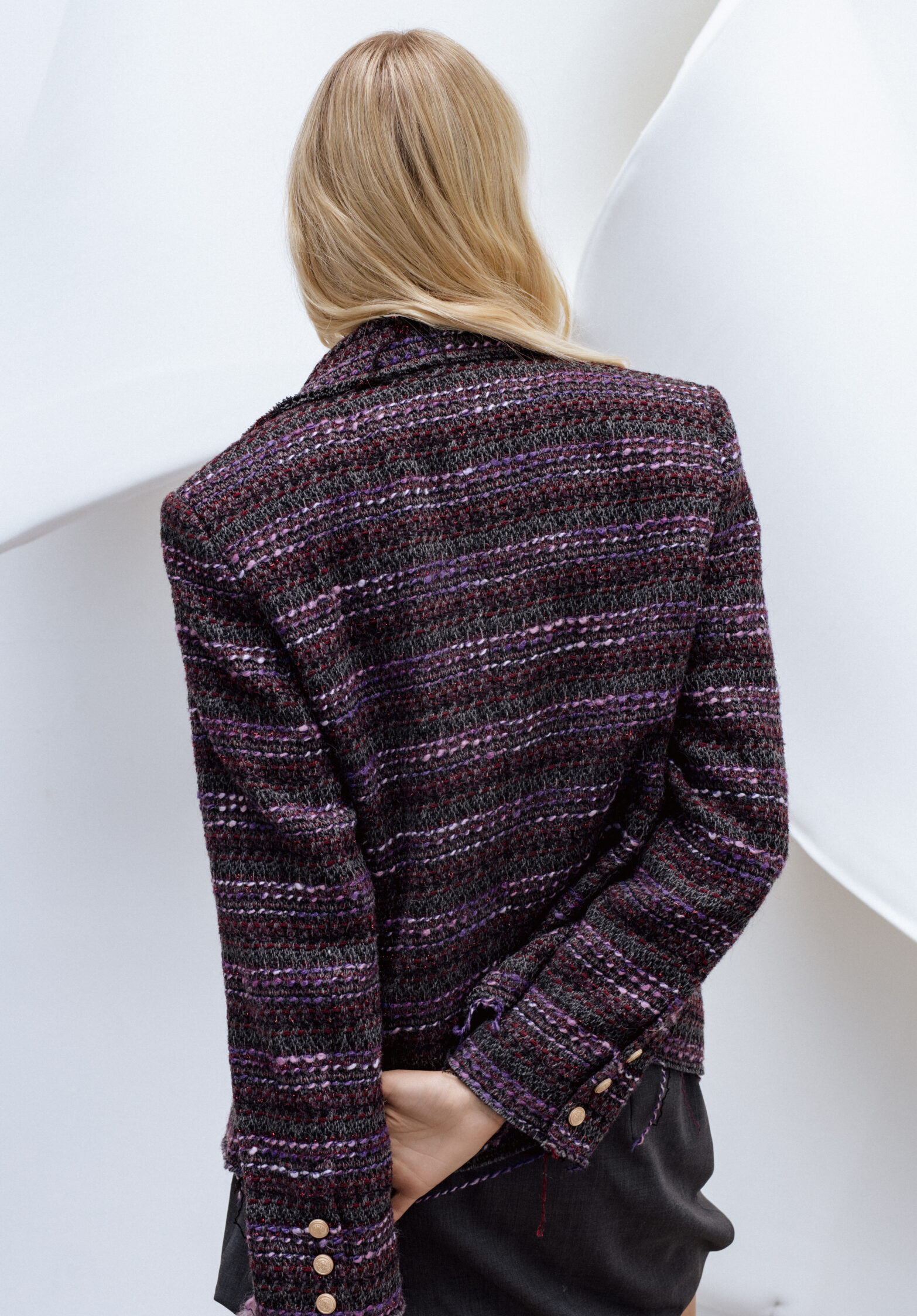alma tweed blazer  | unlabel