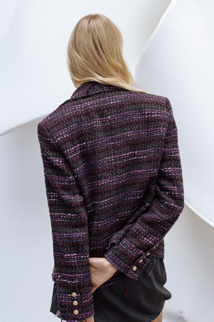 alma tweed blazer  | unlabel