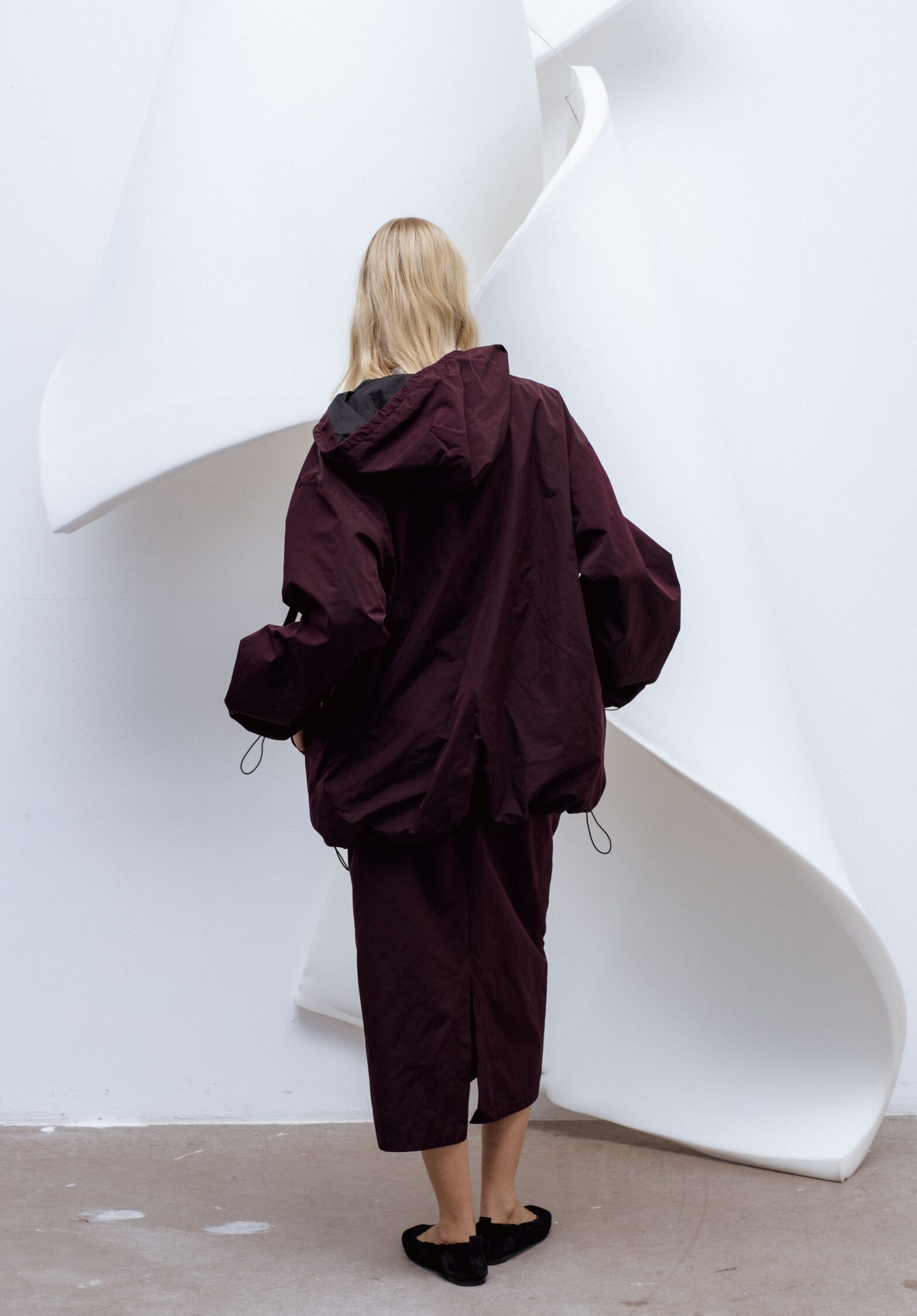 curl hooded anorak  | unlabel