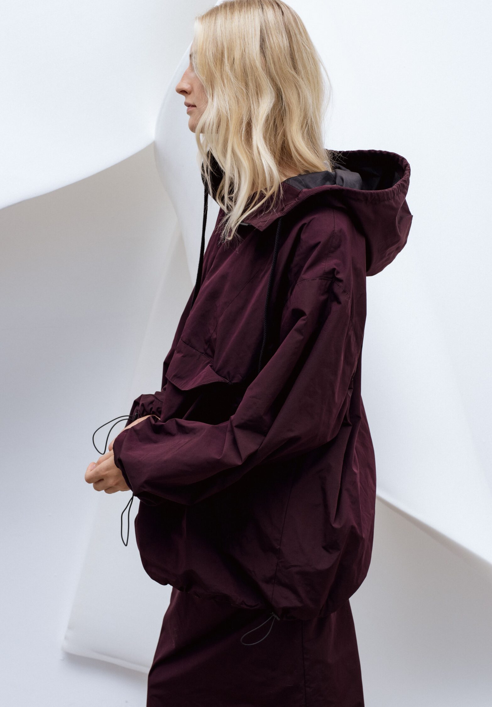 curl hooded anorak  | unlabel