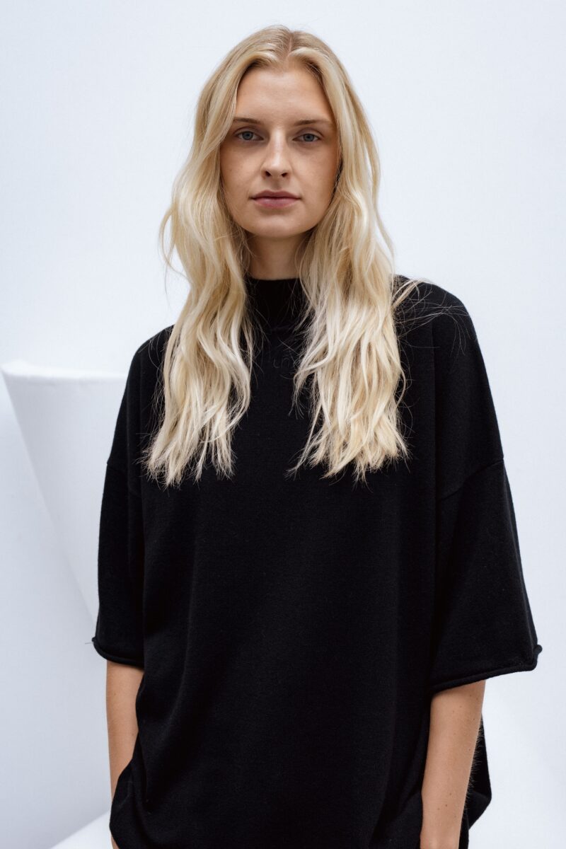 fuji knitted t shirt top | unlabel