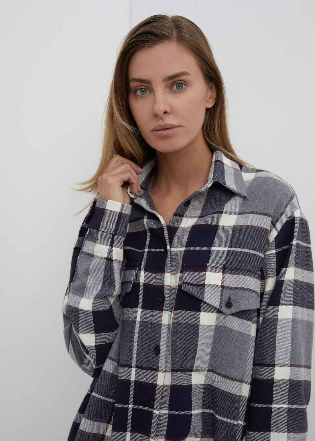 Fuss checked shirt  | unlabel