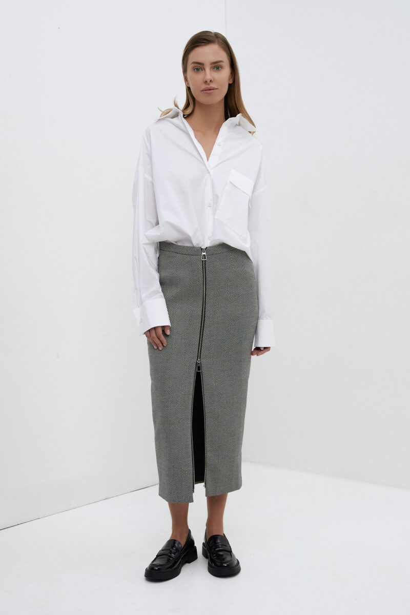 mistral pencil skirt with zipper