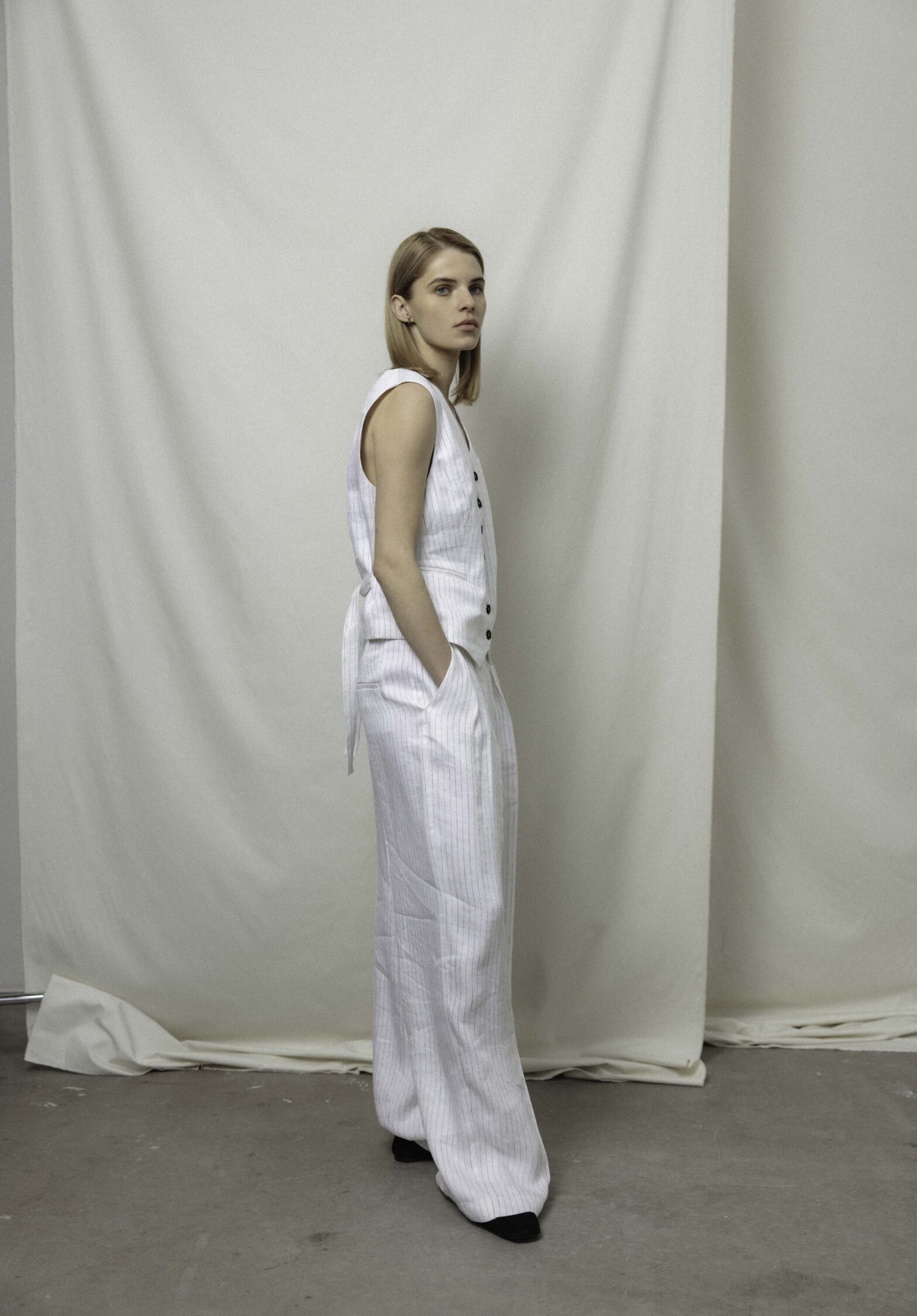 parana striped pants  | unlabel