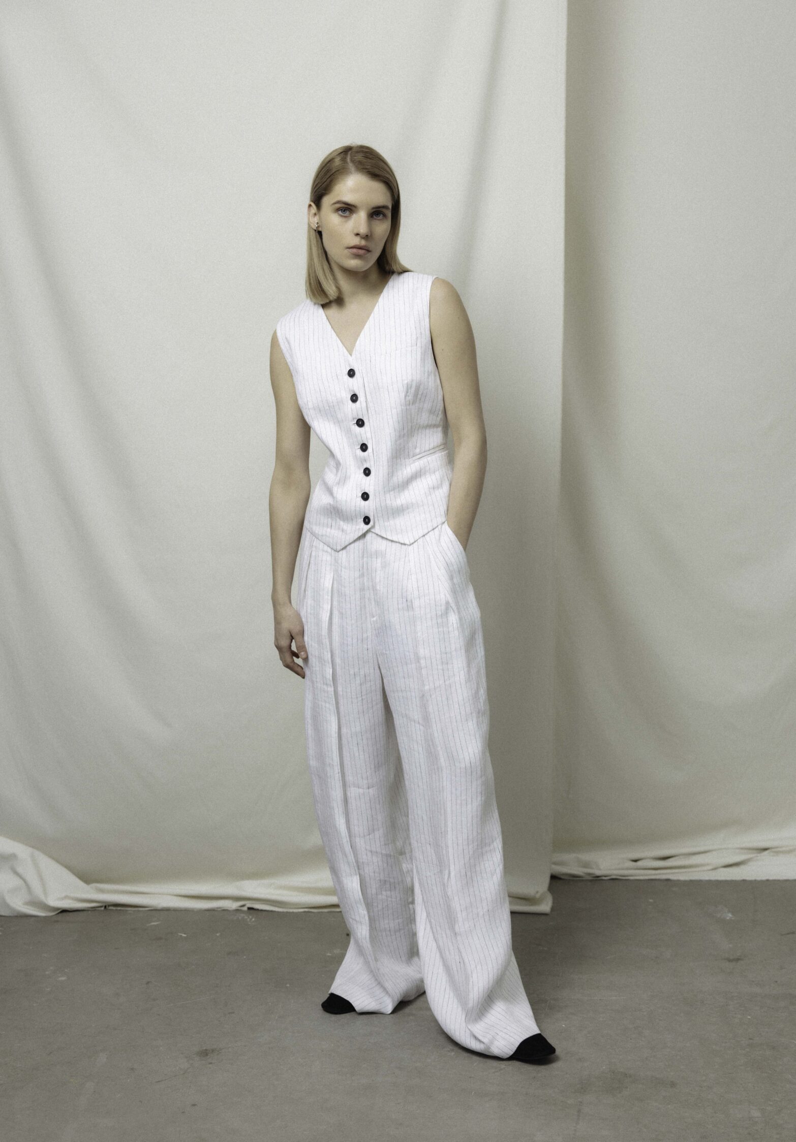 parana striped pants  | unlabel