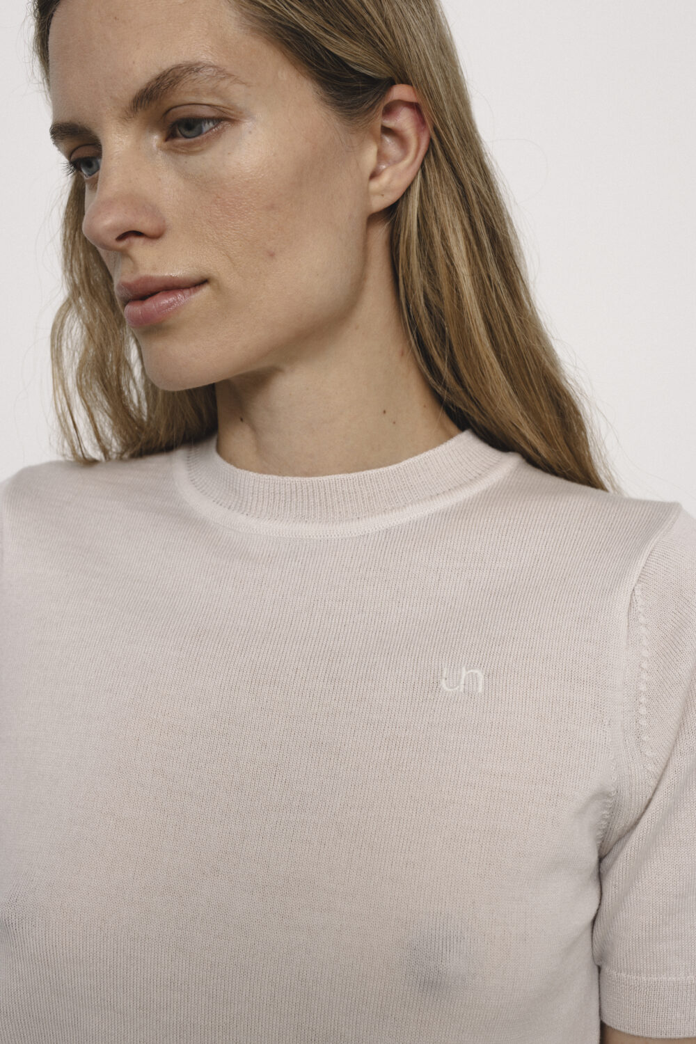 Women's clothing fashion. Chloe2 top from unlabel f/w 25'26 collection. Minimalist style, modern design, premium quality womenswear. Made in Lithuania.