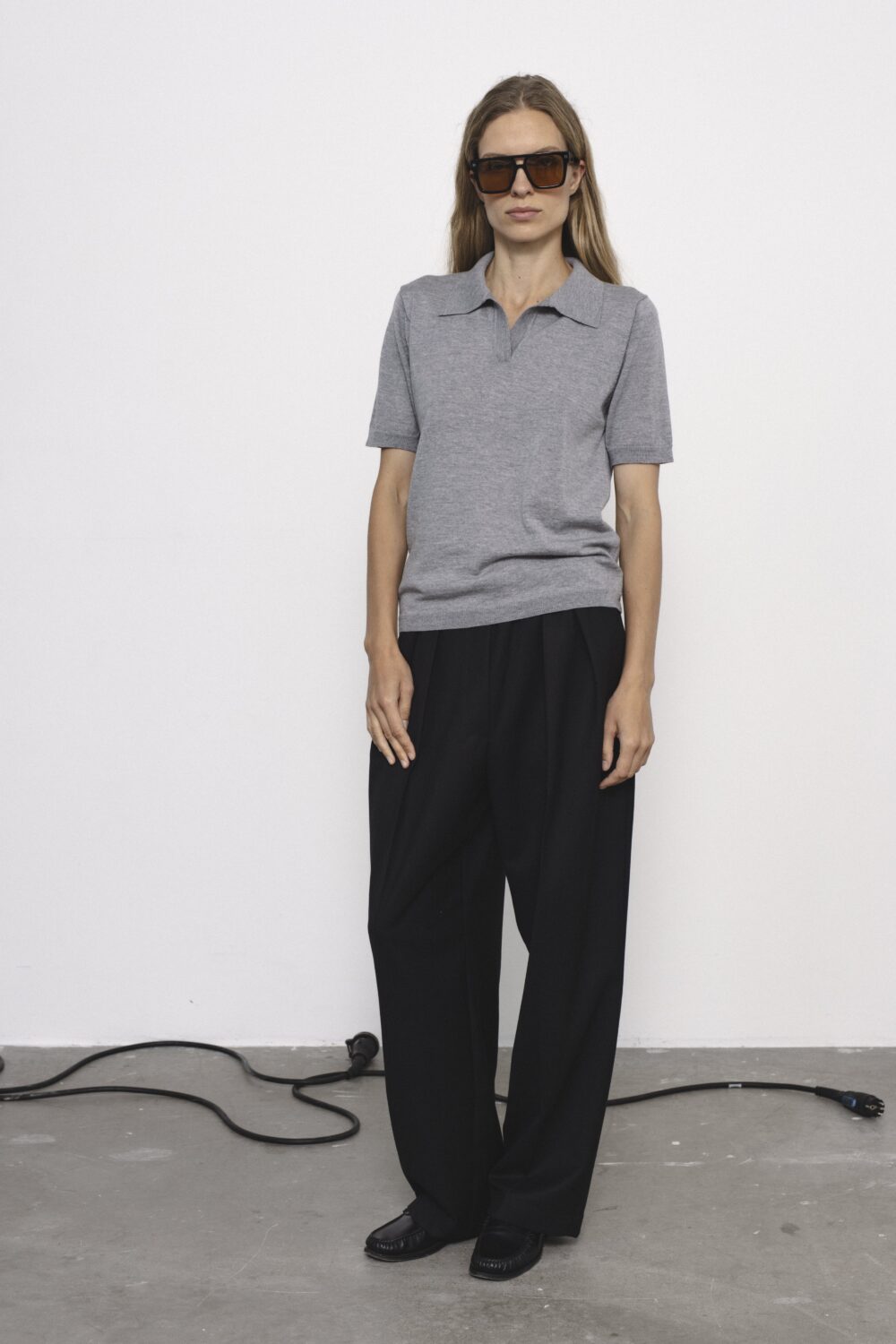 Women's clothing fashion. Nora top from unlabel f/w 25'26 collection. Minimalist style, modern design, premium quality womenswear. Made in Lithuania.