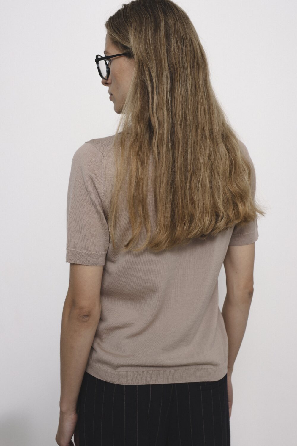 Women's clothing fashion. Nora3 top from unlabel f/w 25'26 collection. Minimalist style, modern design, premium quality womenswear. Made in Lithuania.