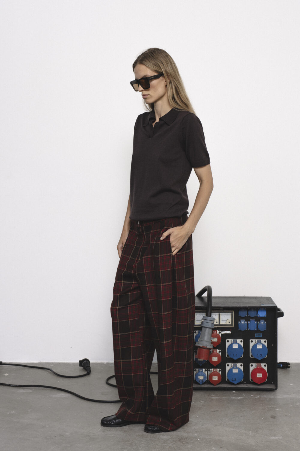 Women's clothing fashion. Nora4 top esspreso from unlabel f/w 25'26 collection. Minimalist style, modern design, premium quality womenswear. Made in Lithuania.