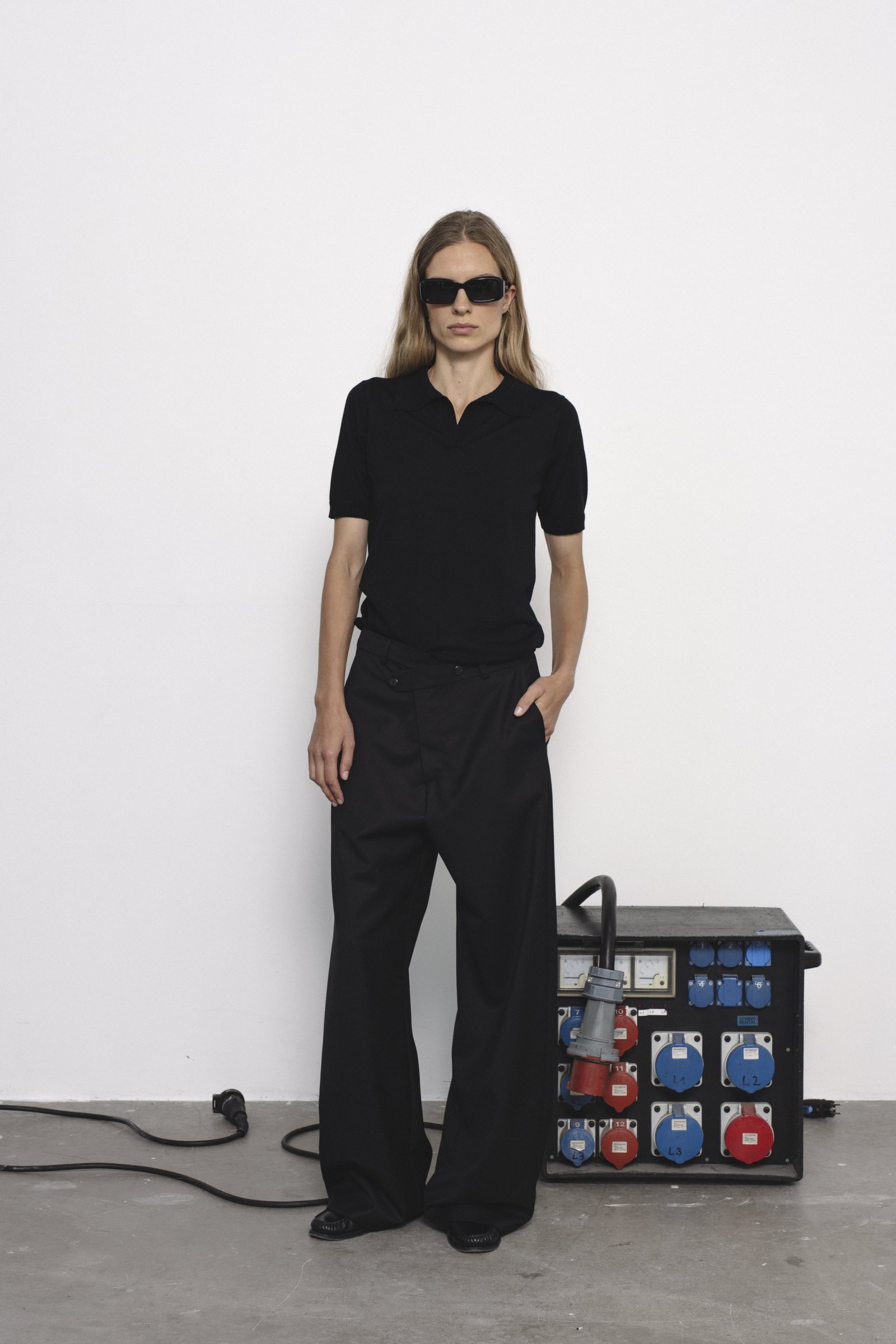 Nora7 top black | unlabel Women's clothing fashion. Nora7 top black from unlabel f/w 25'26 collection. Minimalist style, modern design, premium quality womenswear. Made in Lithuania.