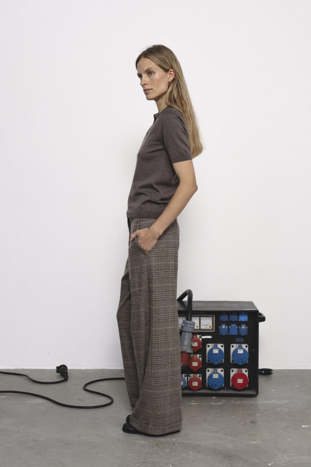 Women's clothing fashion. Nora8 top from unlabel f/w 25'26 collection. Minimalist style, modern design, premium quality womenswear. Made in Lithuania.